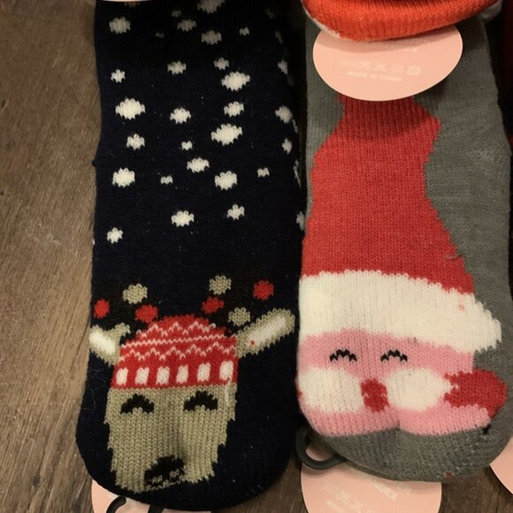 Cozy Plush Fleece Non-Slip Christmas Socks With Animal Designs for Kids - Picture 6 of 11